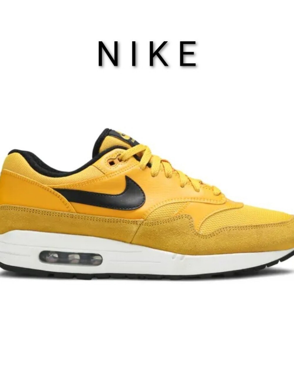 Nike Air Max 1 Gold Black Shoes Rare Style # BV1254-700 Mens New Condition!
